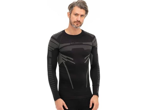 Brubeck LS15700 Sweatshirt DRY svart/grafitt M