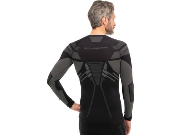 Brubeck LS15700 Sweatshirt DRY svart/grafitt M