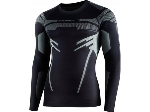 Brubeck LS15700 Sweatshirt DRY svart/grafit S