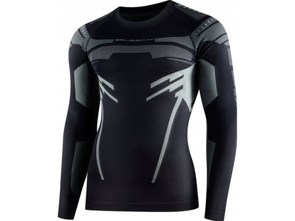 Brubeck LS15700 Sweatshirt DRY svart/grafitt S