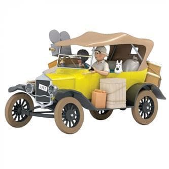 Tintin - 1:24 Modellbil 71 Gul Ford T
