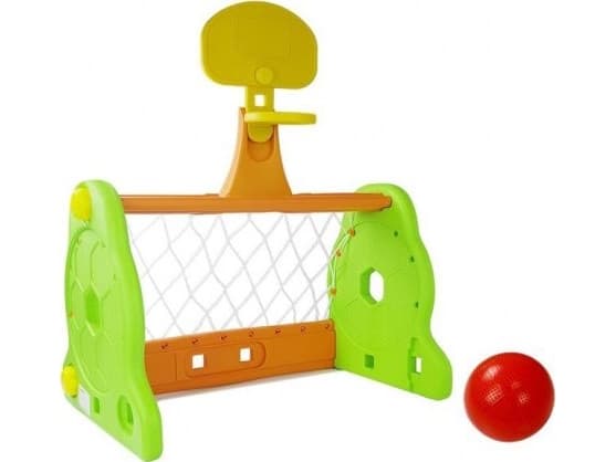 Lean Sport Fotball Goal Basketball 2in1 For Barn Grønn Oransje