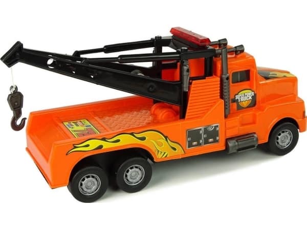 LeanToys Bilbärgningsbil Vägassistans 1:10 Rep Orange