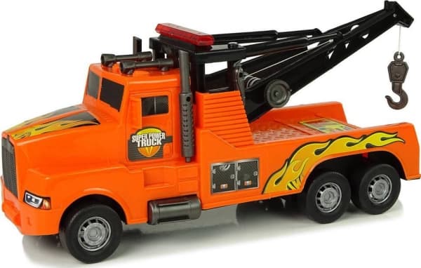 LeanToys Bilbärgningsbil Vägassistans 1:10 Rep Orange