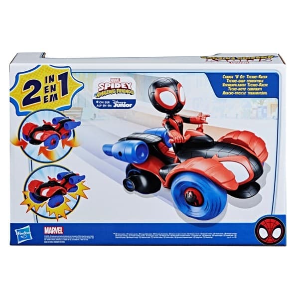Marvel Spidey and His Amazing Friends Miles Morales, Feature Vehicle 2-in-1