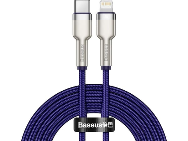 Baseus Cafule, 2 m, Lightning, USB C, Uros, Uros, Purppura