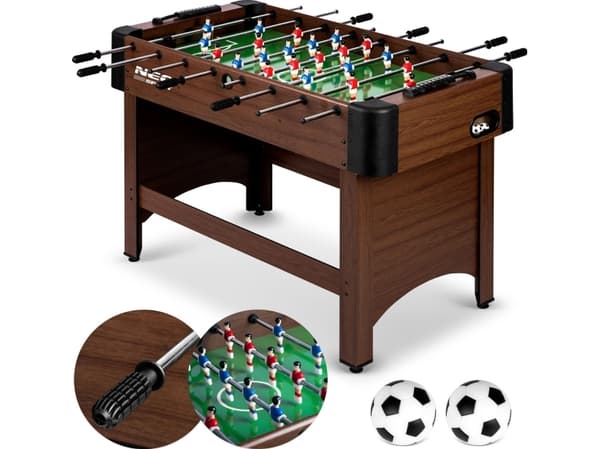 Neo-Sport fotbollsbord, mörkbrun 118x61x79 cm (NS-804)