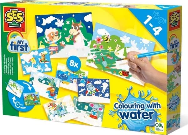 SES Creative Min første - Mal med vand - Skjulte dyr
