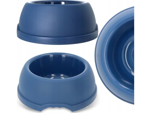 Barry King Plastskål for hunder XXL, 3L, marineblå, diameter 32,5 cm,