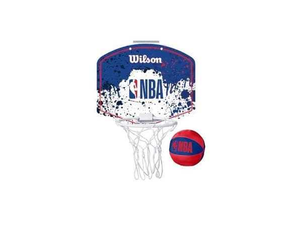 WILSON NBA TEAM MINI HOOP NBA RWB mini basketballbrett med ball