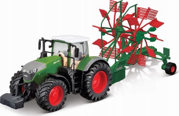 Bburago Bburago Fendt tractor + tedder flywheel, model vehicle
