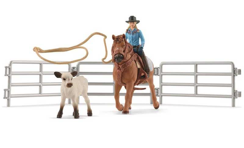 Schleich Cowgirl Team Roping Fun 42577