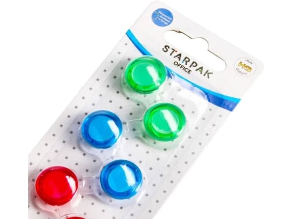 Starpak MAGNET TRANSP MIX 20MM PCS OP8PCS B/C 24/144