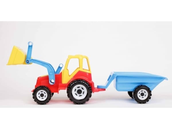 CHOINSKI Tractor with a bucket and a trailer with blocks. CHOINSKI mix price for 1 pc