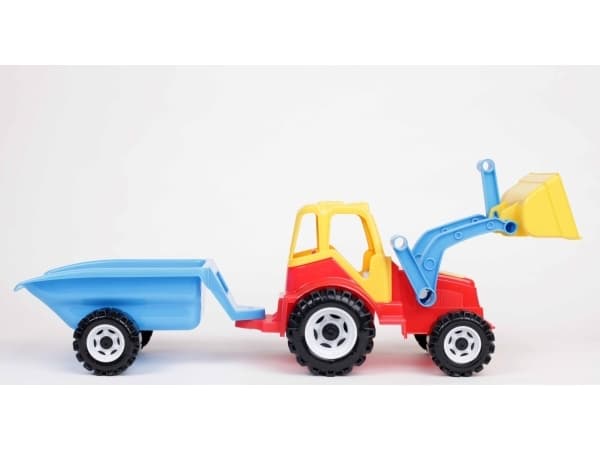 CHOINSKI Tractor with a bucket and a trailer with blocks. CHOINSKI mix price for 1 pc