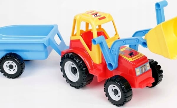 CHOINSKI Tractor with a bucket and a trailer with blocks. CHOINSKI mix price for 1 pc