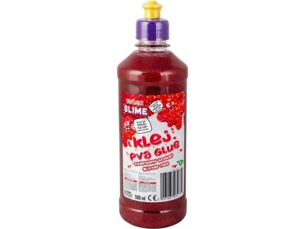 TUBAN Glitter Glue punainen PVA 500ml TUBAN