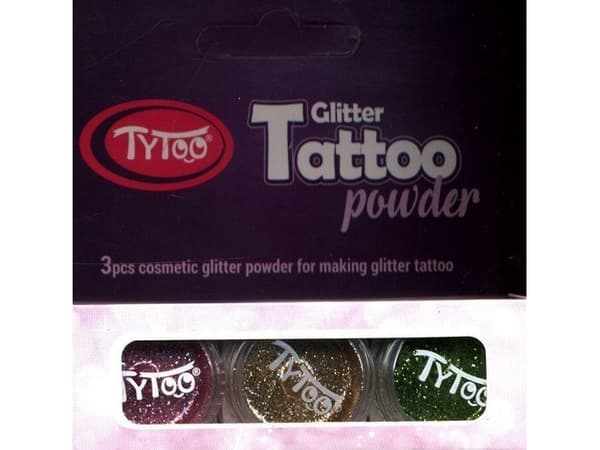 Dante TYTOO BROKEN TATTOOS - 3 VÄRIÄ - KULTAINEN, PINKKI JA VIHREÄ