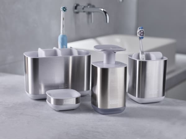Easy Store™ Teräs Tandborste behållare Josephjoseph®