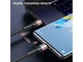 Pikkukuva 3 / 5: Usams USB cable USAMS U76 USB-C to USB-C cable 100W PD Fast Charging 1.2m black/black SJ537USB01 (US-SJ537)
