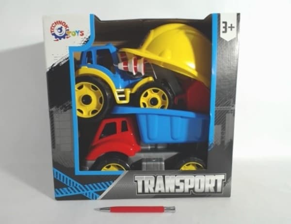 Technok Set of construction vehicles + helmet Maluch-Bydowlaniec 2 TechnoK 3985 p3