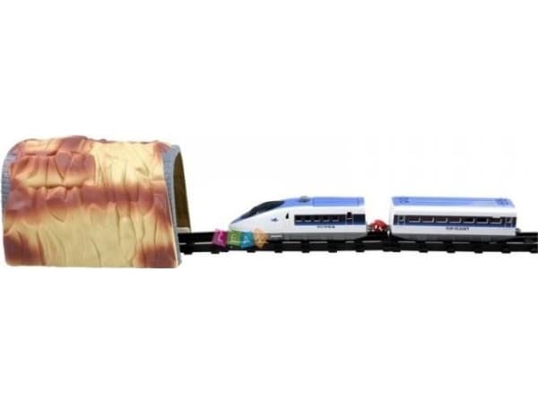 LEANToys Express Train Track with Station and Tunnel