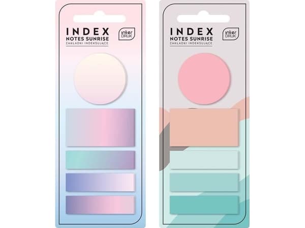 Interdruk Sunrise indeksointityynyt 125kpl sekoitus