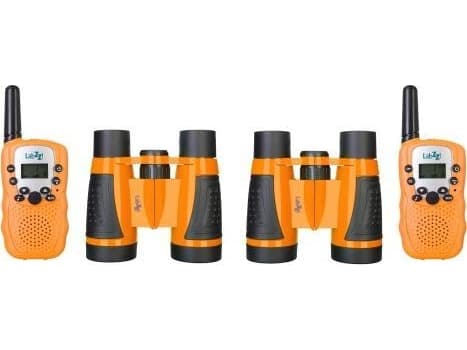 Sett med walkie-talkies og kikkerter Levenhuk LabZZ WTT10 oransje