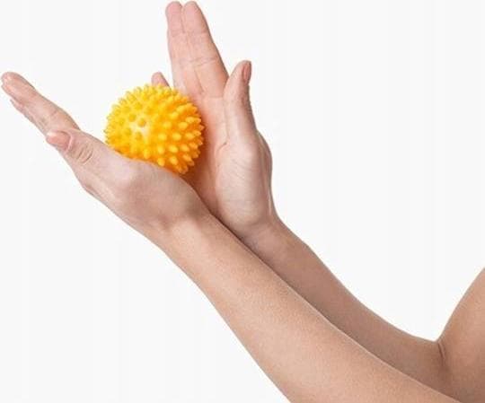 Tullo Sensory ball for massage and rehabilitation 5.4 cm yellow 416TULLO