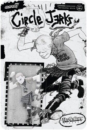 Collectible figurine:  Circle Jerk Reaction Figure - Skank Man (Greyscale)