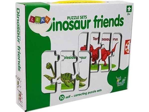 Lean Sport Educational Puzzle Dinosaur Friends 10 stykker
