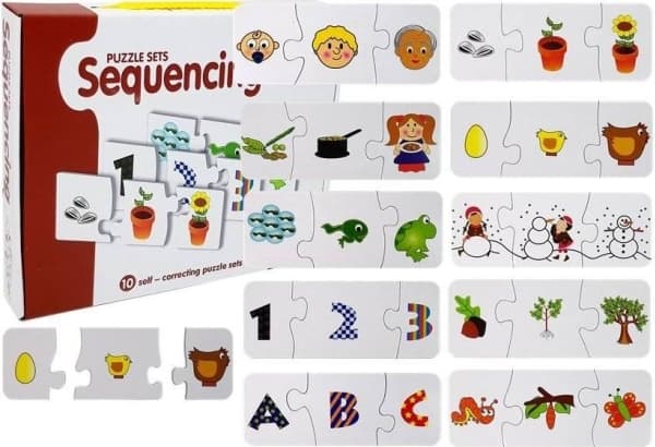 LEANToys Puzzle Educational Puzzle Learning 10 Connections