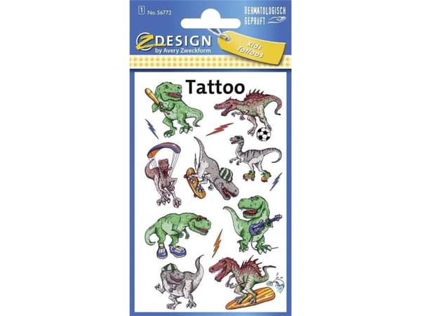 Zdesign Tatueringar för barn - Dinosaurier