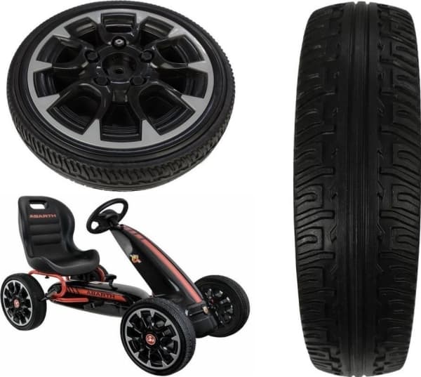 Lean Sport pyörä Gokart Abarth ajoneuvoon 30 cm x 7 cm