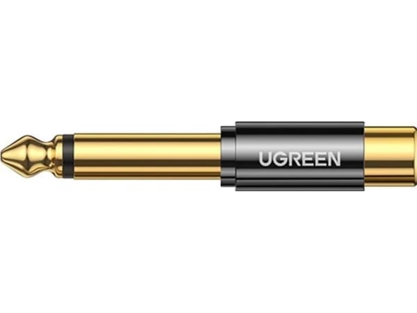 UGREEN AV169 adapter / adapter, fra 6,5 mm (hann) til RCA (hun)