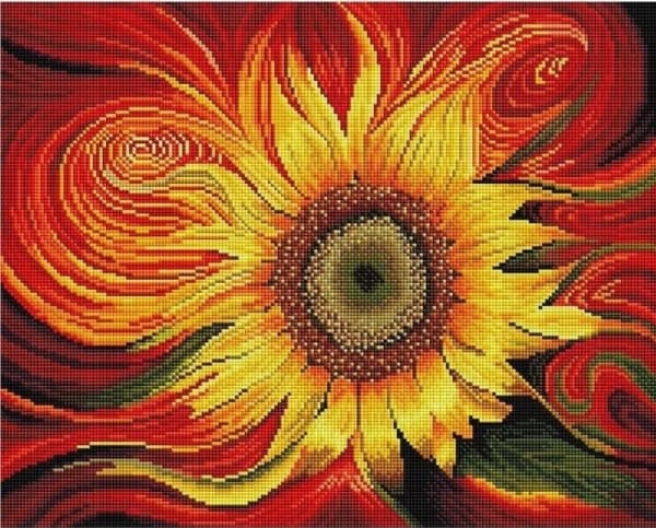 Your Hobby Diamond mosaikk - Solsikke 40x50cm