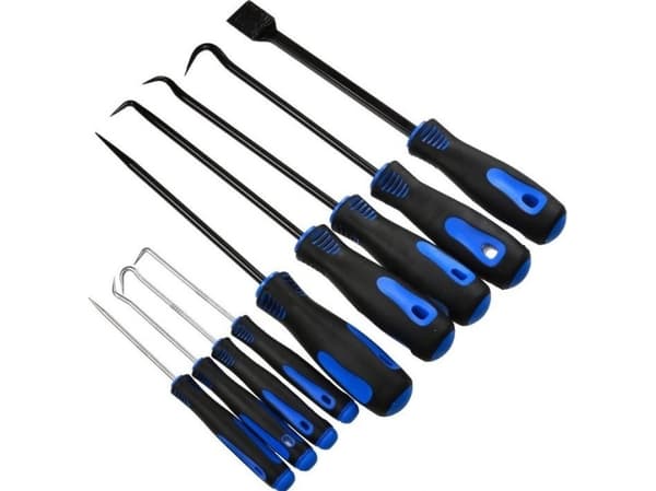 Silver SET OF HOOKS AND BLADES 9 pcs.