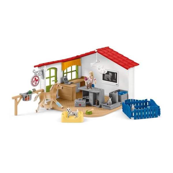 Farm World 42502 Veterinärklinik med husdjur