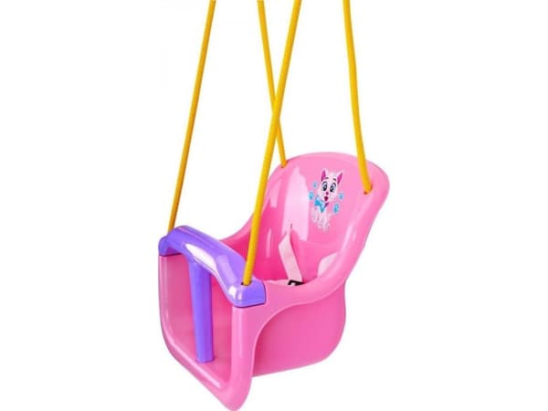 Technok huske Huske med dyremotiv, rosa