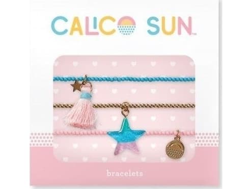 Fargerike ballonger av Ombre Star-armbånd, 3 stk.