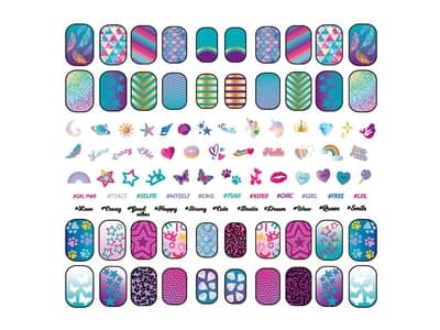 Clementoni Crazy Chic 18689, Nagellacksset för barn, 6 År, Multifärg