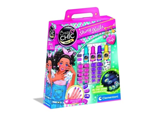 Clementoni Crazy Chic 18689, Nagellacksset för barn, 6 År, Multifärg