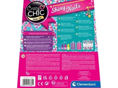 Clementoni Crazy Chic 18689, Nagellacksset för barn, 6 År, Multifärg
