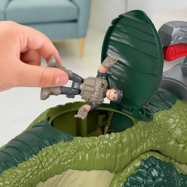 Fisher Price Imaginext Jurassic World T-Rex-figur med jättekäke för barn från 3 år och uppåt
