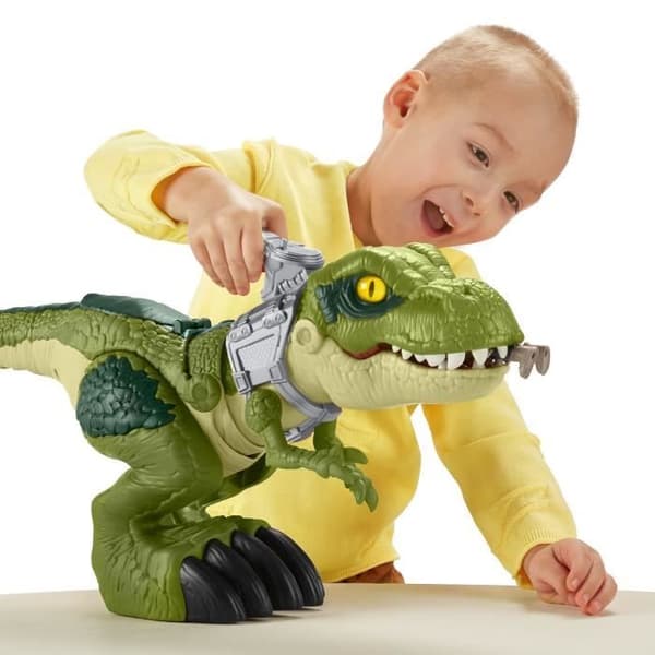 Fisher Price Imaginext Jurassic World T-Rex-figur med jättekäke för barn från 3 år och uppåt