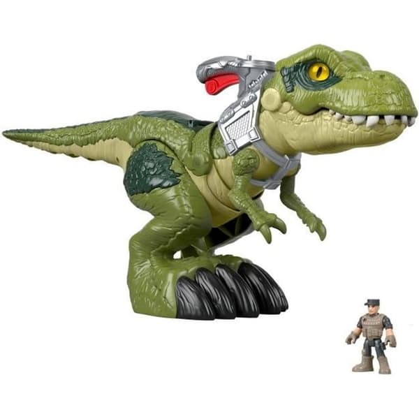 Fisher Price Imaginext Jurassic World T-Rex-figur med jättekäke för barn från 3 år och uppåt