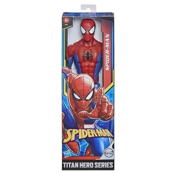 Spider-Man statyett 30 cm, Titan Hero Series leksak för barn, från 4 år, Marvel Spiderman