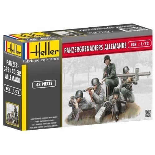 Figur - HELLER - TYSKA PANZERGRENADIERS - Set med 50 figurer i skala 1/72