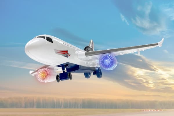 Passenger plane w/light
