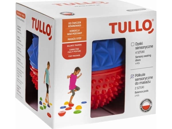 AM Tullo Sensoriske halvkuler pinnsvin/diamant Tullo 483 2 stk. blå rød